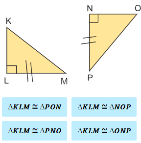 Hypotenuse Leg Theorem - Practice Problem 1