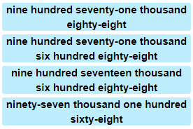  Numbers in Written Form - Practice Problem 1