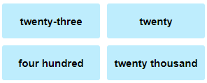  Numbers in Written Form - Practice Problem 2