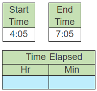 Elapsed Time Problem 2