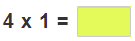  4 Times Table Practice Problem 3